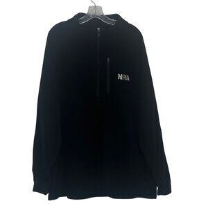 NRA Half Zip Pullover Fleece Shirt Mens 2XL Black